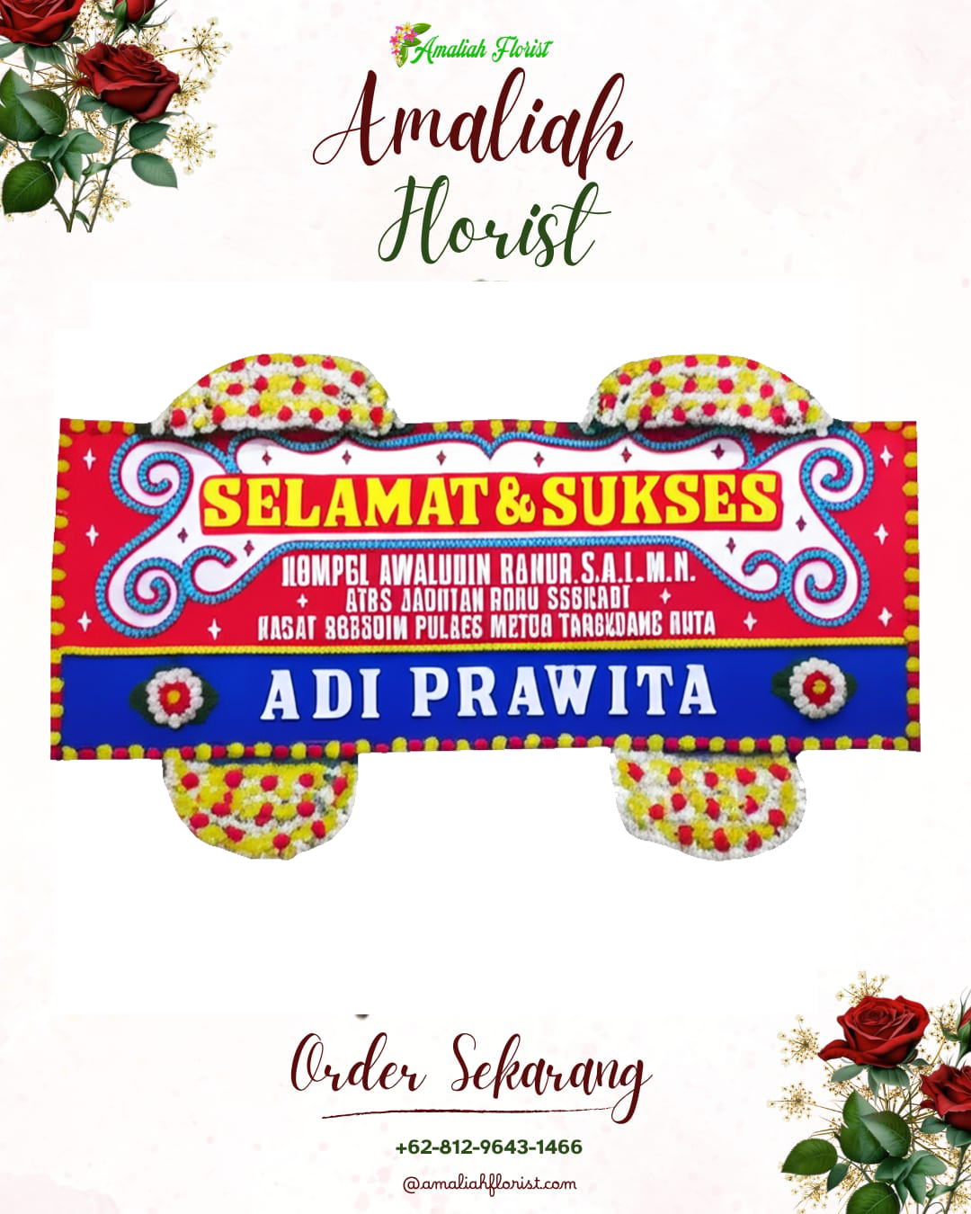 Papan Bunga Ucapan Selamat Nganjuk