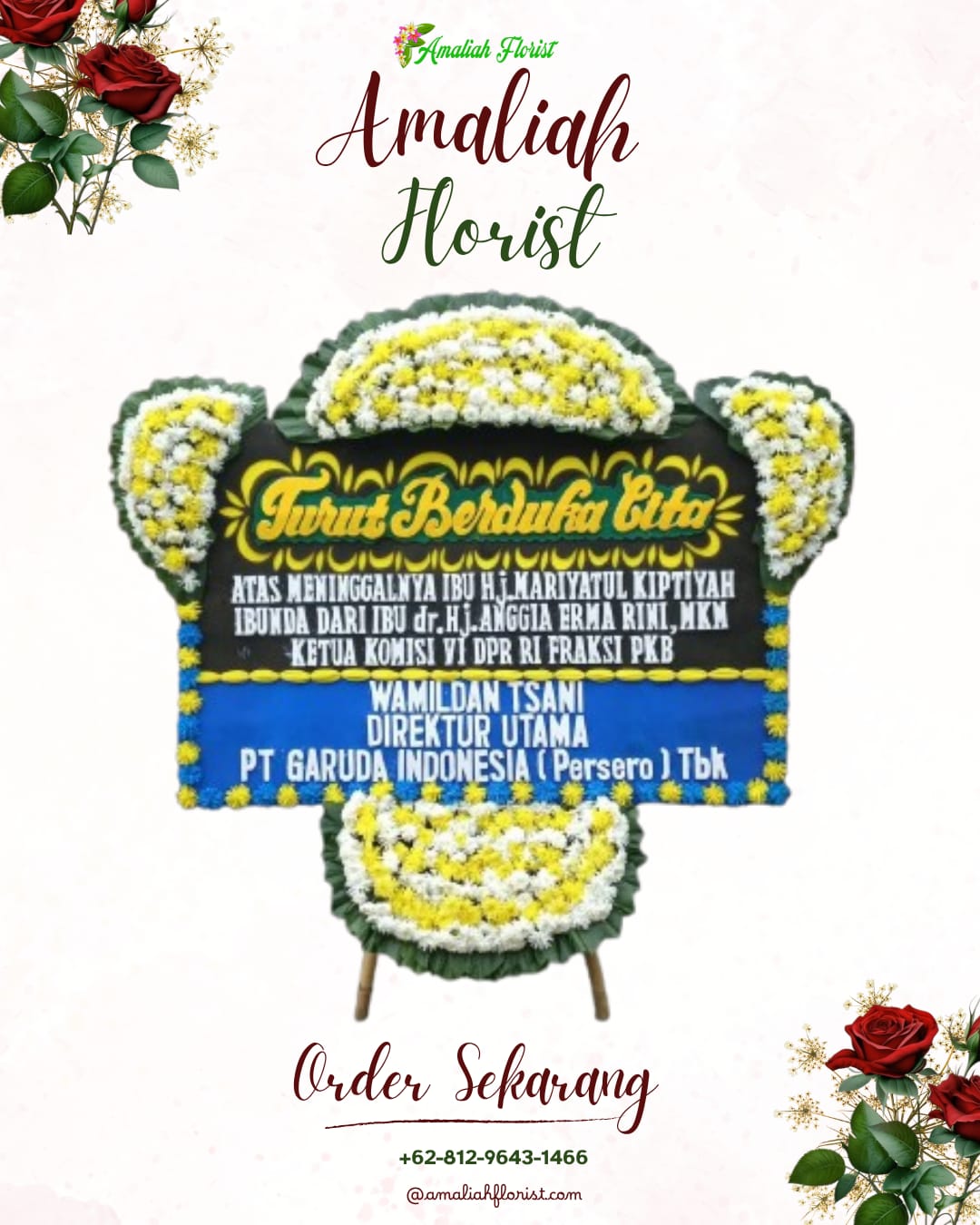 Papan Bunga Duka Nganjuk